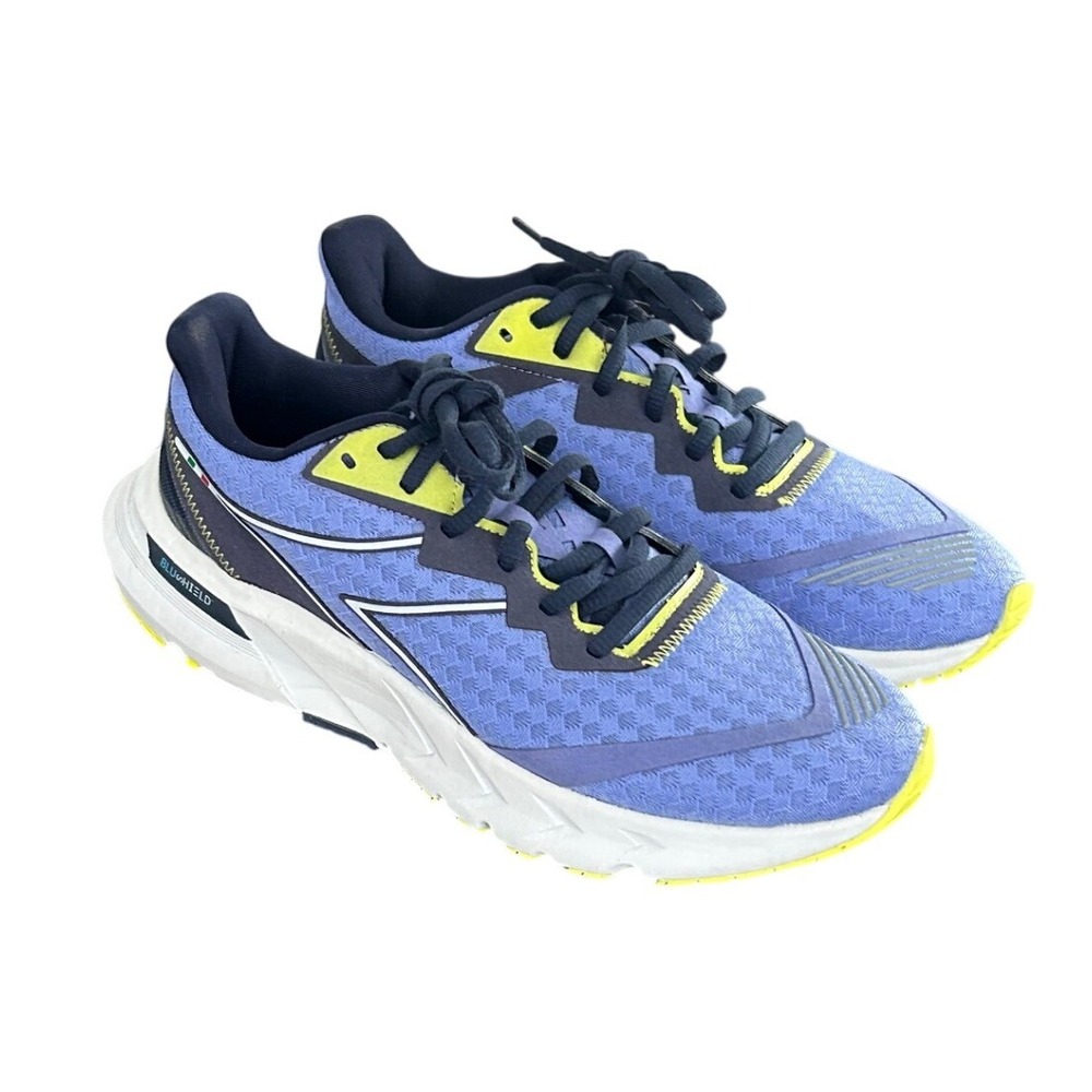 Diadora Mythos Blushield Volo 2‎ Womens Running Shoes Blue Yellow 7.5 101.178072